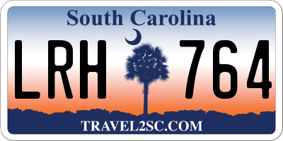 SC license plate LRH764