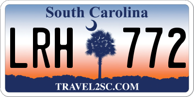 SC license plate LRH772