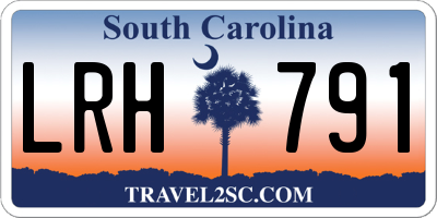 SC license plate LRH791