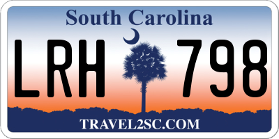 SC license plate LRH798