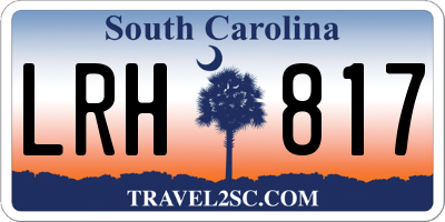 SC license plate LRH817
