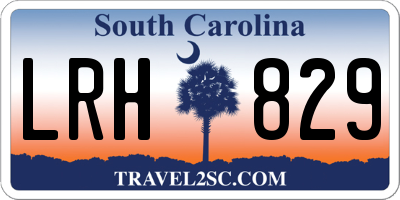 SC license plate LRH829