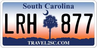 SC license plate LRH877