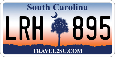 SC license plate LRH895