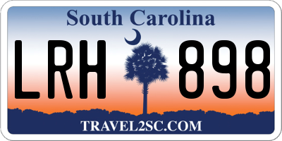SC license plate LRH898