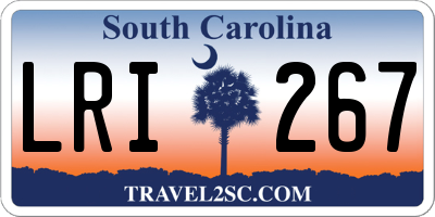 SC license plate LRI267
