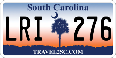 SC license plate LRI276