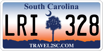SC license plate LRI328