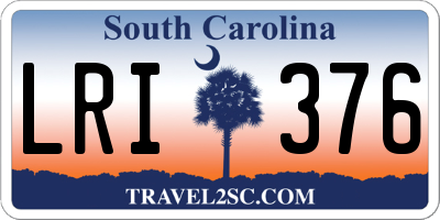 SC license plate LRI376