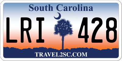 SC license plate LRI428