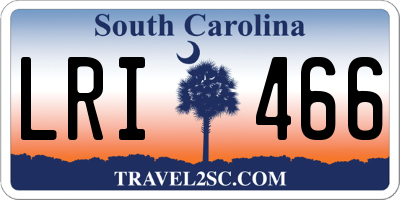 SC license plate LRI466