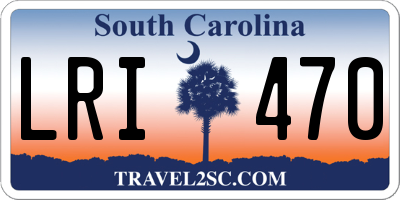 SC license plate LRI470
