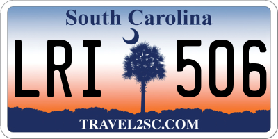 SC license plate LRI506