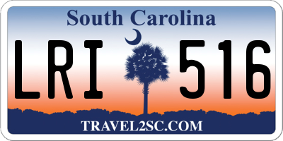SC license plate LRI516