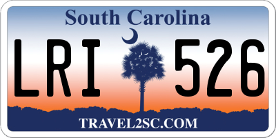 SC license plate LRI526