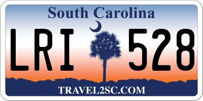 SC license plate LRI528
