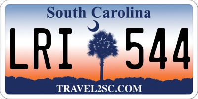 SC license plate LRI544