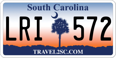 SC license plate LRI572