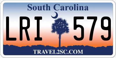 SC license plate LRI579