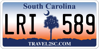 SC license plate LRI589