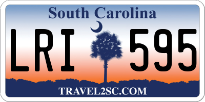 SC license plate LRI595