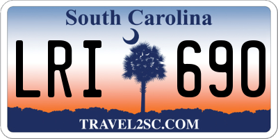 SC license plate LRI690