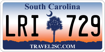 SC license plate LRI729