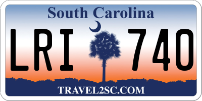 SC license plate LRI740