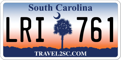 SC license plate LRI761