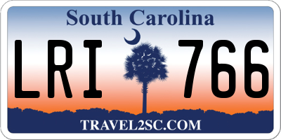 SC license plate LRI766