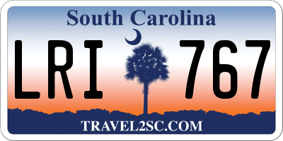 SC license plate LRI767