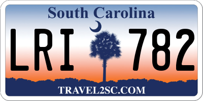 SC license plate LRI782
