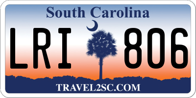 SC license plate LRI806