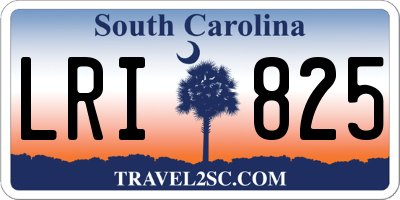 SC license plate LRI825