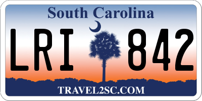 SC license plate LRI842