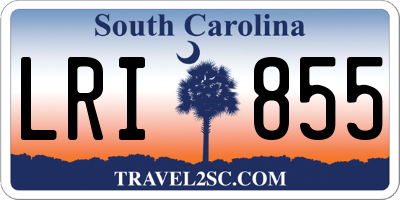 SC license plate LRI855