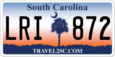 SC license plate LRI872