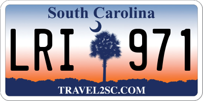 SC license plate LRI971