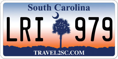 SC license plate LRI979
