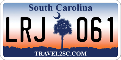 SC license plate LRJ061