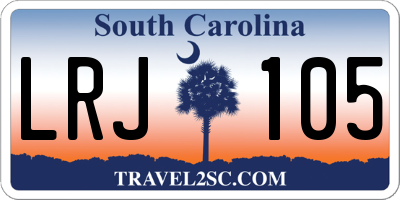 SC license plate LRJ105