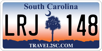 SC license plate LRJ148