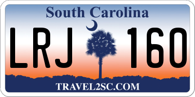 SC license plate LRJ160