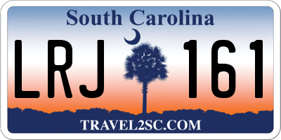 SC license plate LRJ161