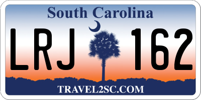 SC license plate LRJ162