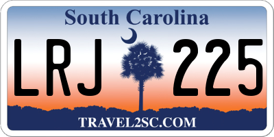 SC license plate LRJ225