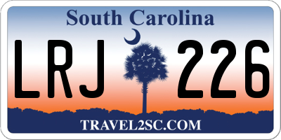 SC license plate LRJ226