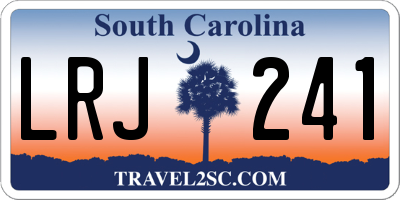 SC license plate LRJ241