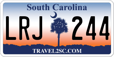 SC license plate LRJ244