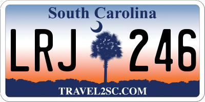 SC license plate LRJ246